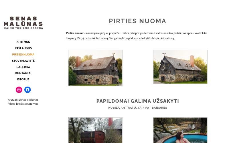Senas pirties puslapis su dviem panašiomis nuotraukomis